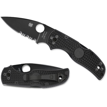 Spyderco 2024 Spyderco Native 5 Lightweight Black Black Blade Combo SPY-C41PSBBK5